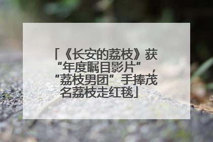 《长安的荔枝》获“年度瞩目影片”，“荔枝男团”手捧茂名荔枝走红毯