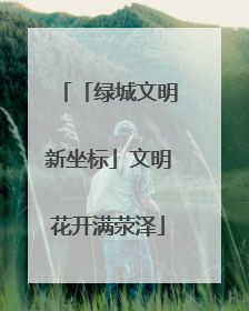 「绿城文明新坐标」文明花开满荥泽