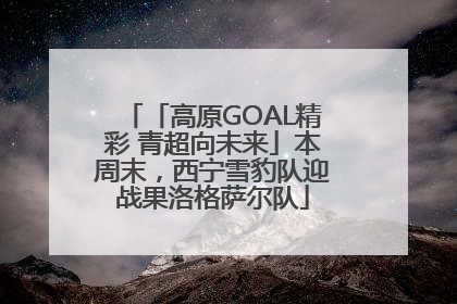 「高原GOAL精彩 青超向未来」本周末，西宁雪豹队迎战果洛格萨尔队
