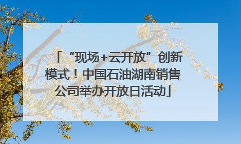 “现场+云开放”创新模式！中国石油湖南销售公司举办开放日活动