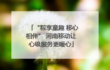 “粽享童趣 移心相伴” 河南移动让心级服务更暖心