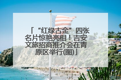 “红绿古金”四张名片惊艳亮相！吉安文旅招商推介会在青原区举行(图)