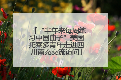 “半年来每周练习中国曲子”美国托莱多青年走进四川南充交流访问