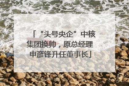 “头号央企”中核集团换帅，原总经理申彦锋升任董事长
