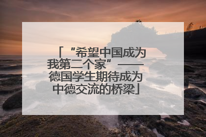 “希望中国成为我第二个家”——德国学生期待成为中德交流的桥梁