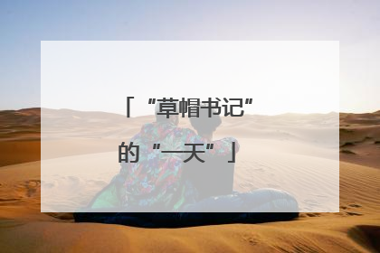 “草帽书记”的“一天”