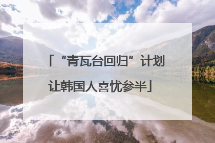 “青瓦台回归”计划让韩国人喜忧参半