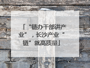 “链办干部讲产业”，长沙产业“链”就高质量