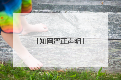 知网严正声明