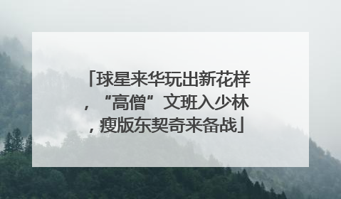 球星来华玩出新花样，“高僧”文班入少林，瘦版东契奇来备战
