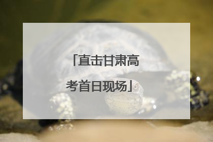 直击甘肃高考首日现场