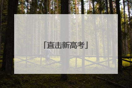 直击新高考