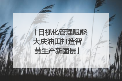 目视化管理赋能 大庆油田打造智慧生产新图景