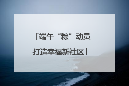 端午“粽”动员 打造幸福新社区