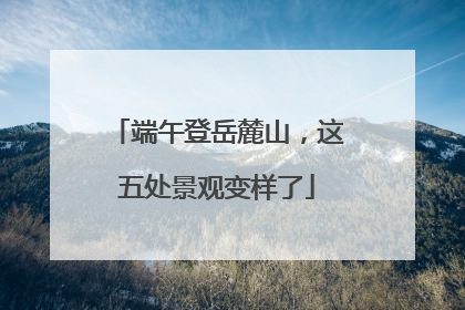 端午登岳麓山，这五处景观变样了