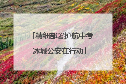 精细部署护航中考 冰城公安在行动