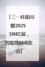 三一硅能闪耀2025 SNEC展，智能微网成焦点