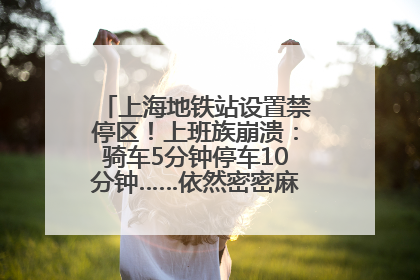 上海地铁站设置禁停区！上班族崩溃：骑车5分钟停车10分钟……依然密密麻麻无从下脚？