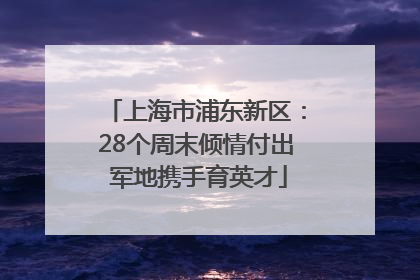 上海市浦东新区：28个周末倾情付出 军地携手育英才