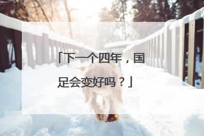 下一个四年，国足会变好吗？