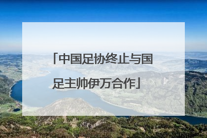 中国足协终止与国足主帅伊万合作