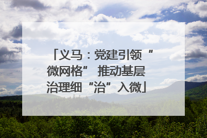 义马：党建引领“微网格” 推动基层治理细“治”入微