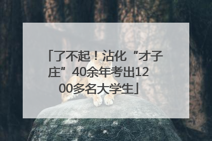 了不起！沾化“才子庄”40余年考出1200多名大学生