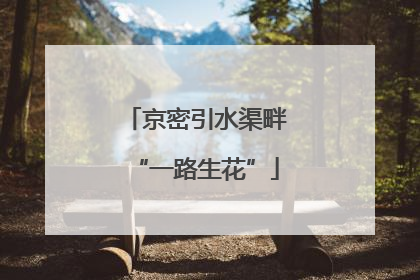 京密引水渠畔“一路生花”