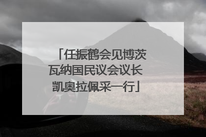 任振鹤会见博茨瓦纳国民议会议长凯奥拉佩采一行
