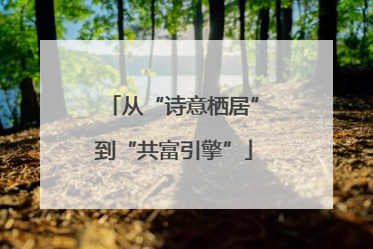 从“诗意栖居”到“共富引擎”
