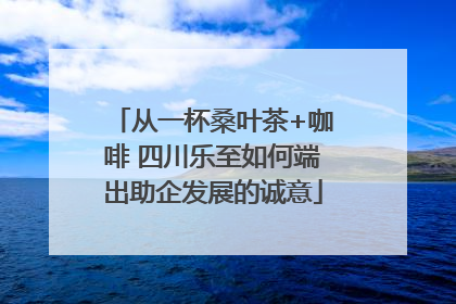 从一杯桑叶茶+咖啡 四川乐至如何端出助企发展的诚意