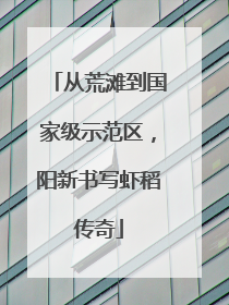 从荒滩到国家级示范区，阳新书写虾稻传奇