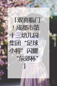 双喜临门！成都市第十三幼儿园集团“足球小将”闪耀“东郊杯”