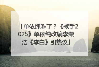 单依纯咋了？《歌手2025》单依纯改编李荣浩《李白》引热议