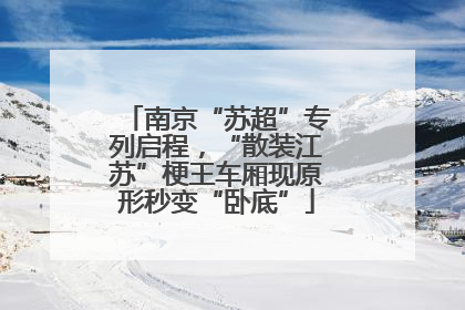 南京“苏超”专列启程，“散装江苏”梗王车厢现原形秒变“卧底”