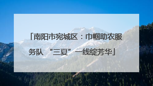 南阳市宛城区：巾帼助农服务队 “三夏”一线绽芳华