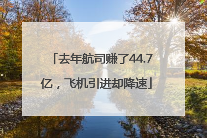 去年航司赚了44.7亿，飞机引进却降速