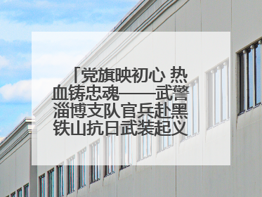党旗映初心 热血铸忠魂——武警淄博支队官兵赴黑铁山抗日武装起义纪念馆开展“七一”主题党日活动