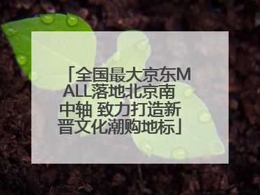 全国最大京东MALL落地北京南中轴 致力打造新晋文化潮购地标