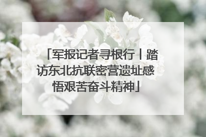 军报记者寻根行丨踏访东北抗联密营遗址感悟艰苦奋斗精神