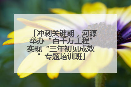 冲刺关键期，河源举办“百千万工程”实现“三年初见成效”专题培训班