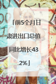 前5个月甘肃进出口总值同比增长43.2%