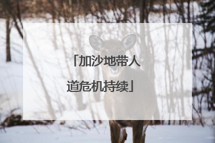 加沙地带人道危机持续