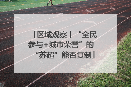 区域观察丨“全民参与+城市荣誉”的“苏超”能否复制