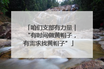 咱们支部有力量｜“有时间做黄帽子，有需求找黄帽子”