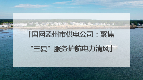 国网孟州市供电公司：聚焦“三夏”服务护航电力清风
