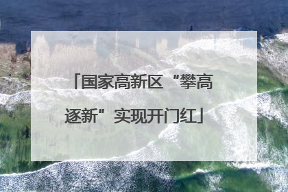 国家高新区“攀高逐新”实现开门红
