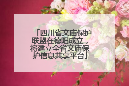 四川省文庙保护联盟在德阳成立，将建立全省文庙保护信息共享平台