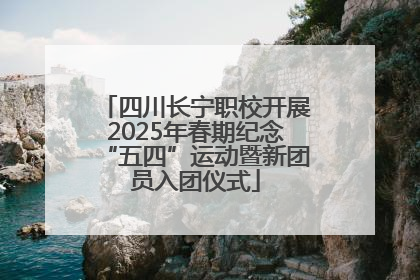 四川长宁职校开展2025年春期纪念“五四”运动暨新团员入团仪式