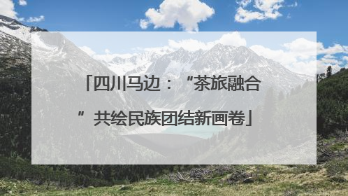 四川马边：“茶旅融合”共绘民族团结新画卷